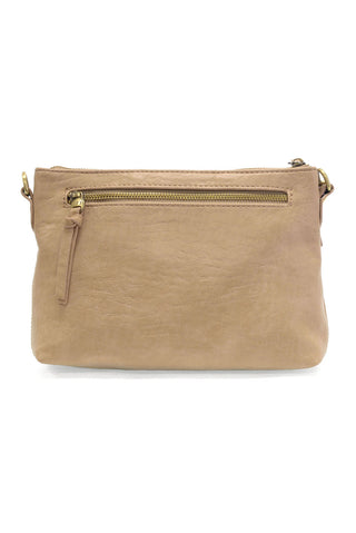 Oakley Whipstitch Topzip Wristlet/Crossbody in Buff