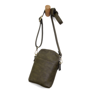 Jolene Crossbody Phone Bag in Dark Olive