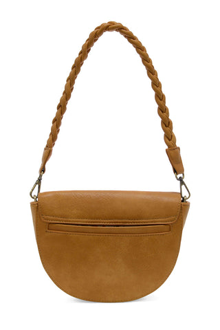 Linda Crescent Crossbody in Camel