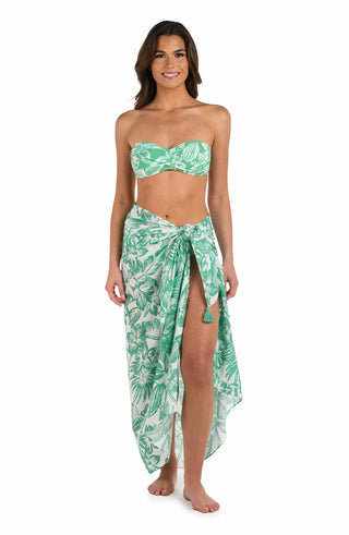 Weekend In Belize Pareo Coverup in Balinese Eucalyptus