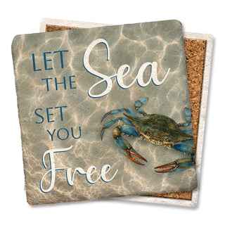 Let The Sea Set You Free Coaster
