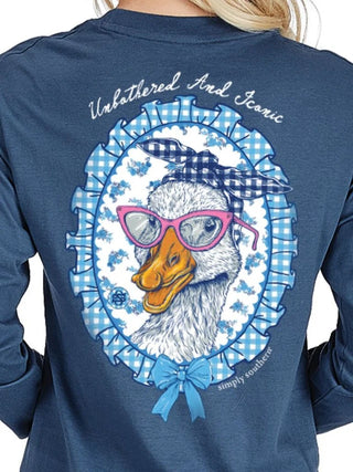 Kids Unbothered & Iconic Long Sleeve T-Shirt in Iceland