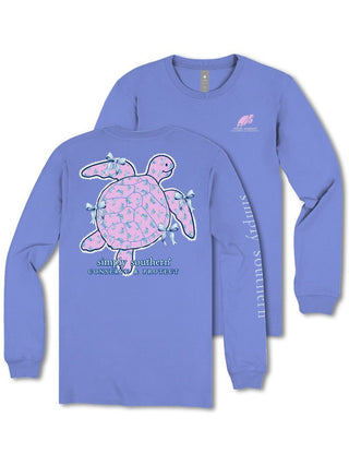 Tiny Flowers Turtle Tracker Long Sleeve T-Shirt in Bali