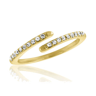 Wrap CZ Gold Layers Ring