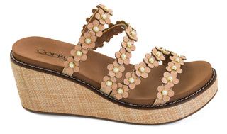 Corkys Let's Be Friends Wedge in Raffia