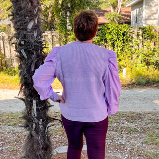 Lady of Pearl Sweater in Lilac