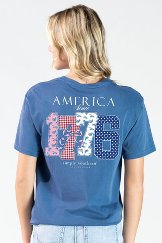 America 1776 Short Sleeve T-Shirt in Overcast