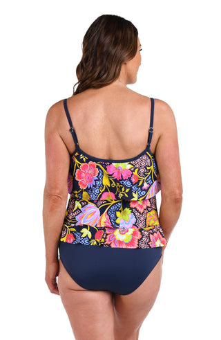 Calling You Out Tankini Top in Ornamental Garden