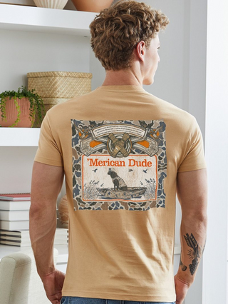 "Merican Dude Tee In Bisque