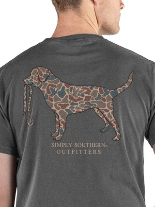 Men's Old Dog Short Sleeve T-Shirt in Thunder