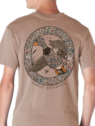 Kids Good Ole Duck Short Sleeve T-Shirt in Mahogany