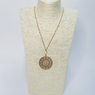 Majestic Medallion Necklace in Gold