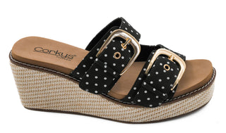 Corkys Manifest Wedge in Polka Dot