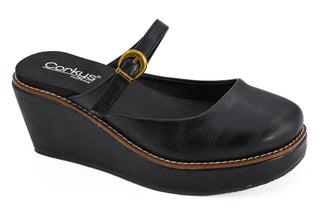 Corkys Me Time Wedge Mule in Black