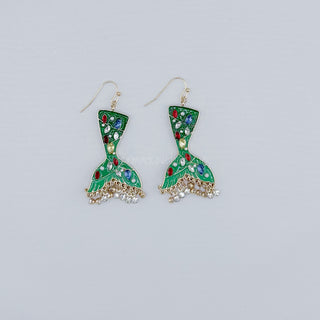 Mermaid Christmas Earrings