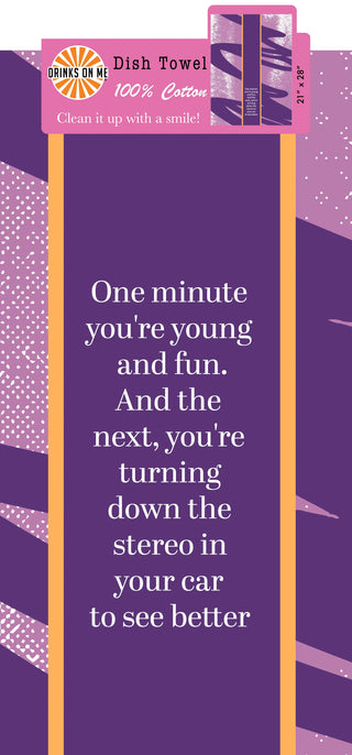 Young and Fun Tea Towel