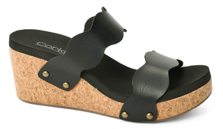 Corkys Obviously Wedge In Black