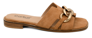 Hey Girl Off The Chain Sandal In Cognac