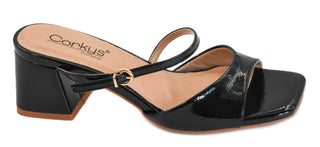 Corkys Ooh La La Sandal in Black Patent