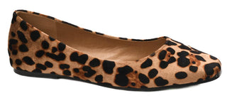 Over It Flats In Leopard Velvet