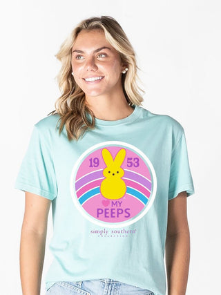 Love My Peeps Short Sleeve T-Shirt in Tidepool