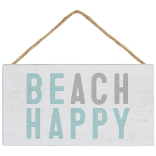 Beach Happy Hanging Accent Sign