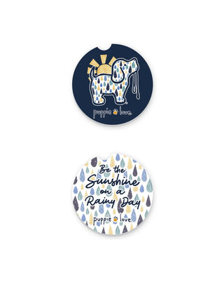 Keep It Dry Puppie Love Car Coasters