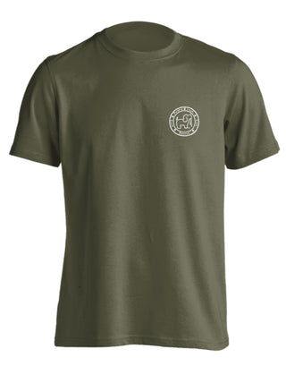 Mallard Pattern Pup Short Sleeve T-Shirt in Green