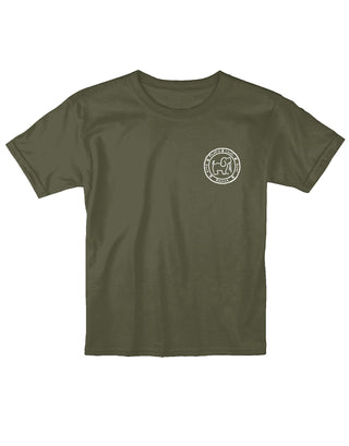 Youth Mallard Pattern Pup Short Sleeve T-Shirt in Green