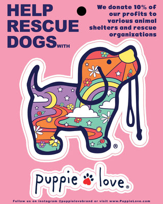 Stuck On It Puppie Love Vinyl Sticker