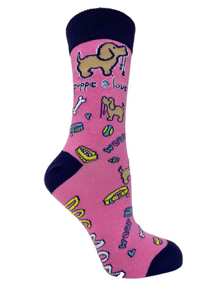 Dog Mom Pup Adult Crew Sock