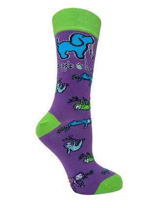 Sloth Pup Adult Crew Sock