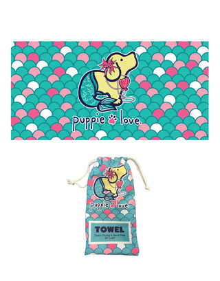 Knock It Off Quick Drying Puppie Love Towel