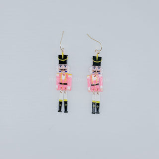 Pink Nutcracker Earrings