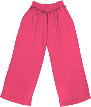 Gauze Pant in Hot Pink