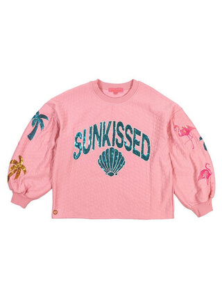"Sunkissed" Quilted Pullover
