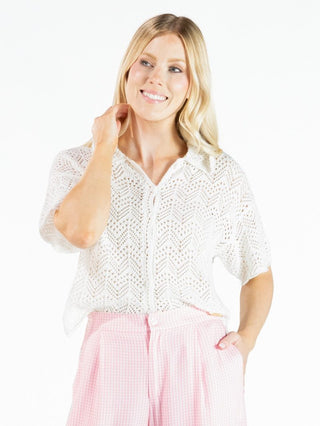 Necessary Vibes Top in Pearl