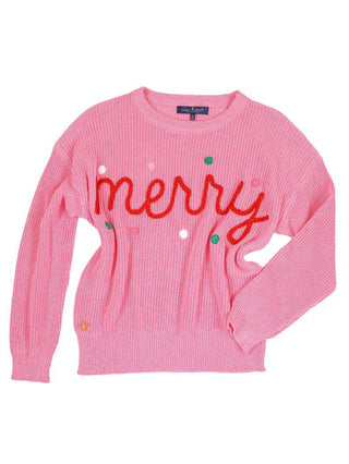 Merry All Season Long Sweater In Pink