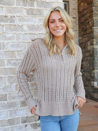 Simply Southern So Soft Pullover In Tan