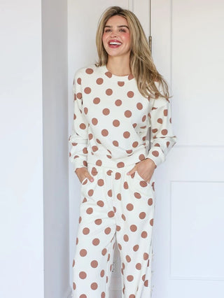 Lounge Around Crewneck Sweatshirt in Cream