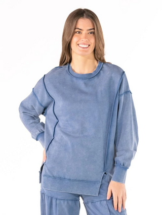 Days Of Comfort Sweatshirt In Blue
