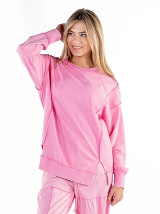 Days Of Comfort Sweatshirt In Pink