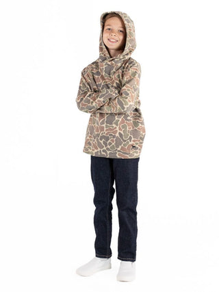 Kid's Thermal Hoodie in Dark Camo