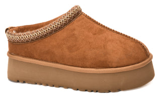 Corky's Pillow Talk Slip-On in Tobacco Faux Suede