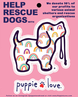 Stuck On It Puppie Love Vinyl Sticker