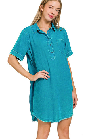 Heather Dress in Light Teal