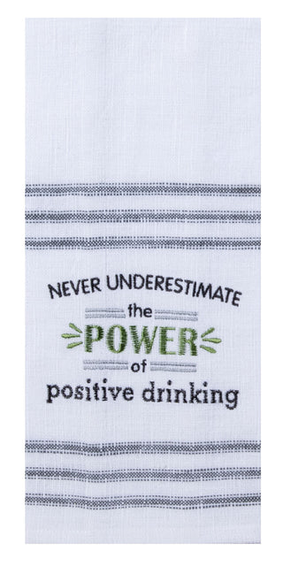 Positive Drinking Tea Towel
