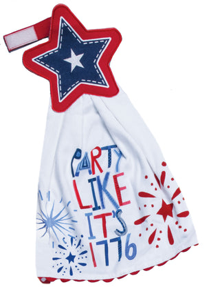 Party Like It's 1776 Hang Up Towel