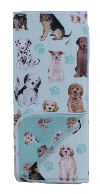 Dogs & Paw Prints Drying Mat