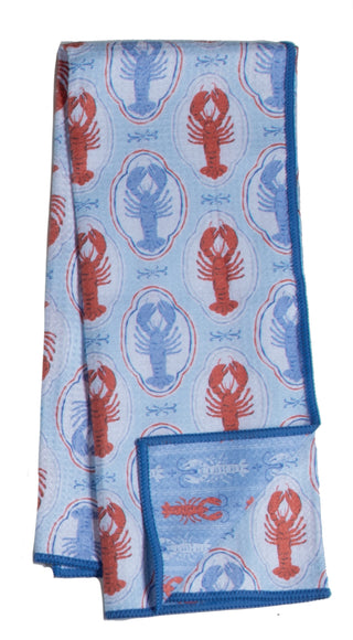 Lobster Stripe Earth Towel